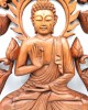 Buddha & Lotus Ξύλινο Διακοσμητικό 40cm Για το σαλόνι